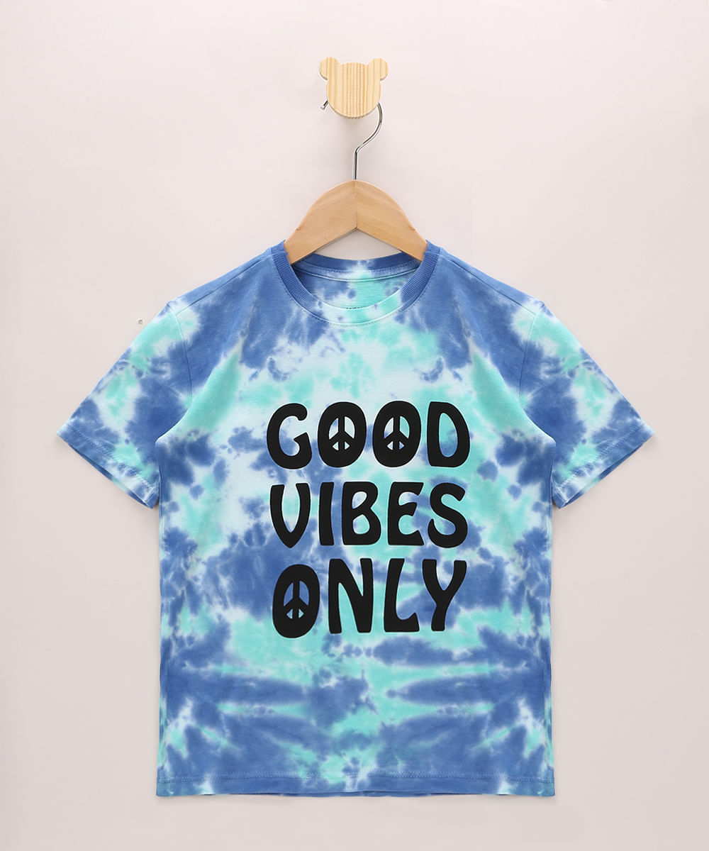 good vibes tie dye shirt
