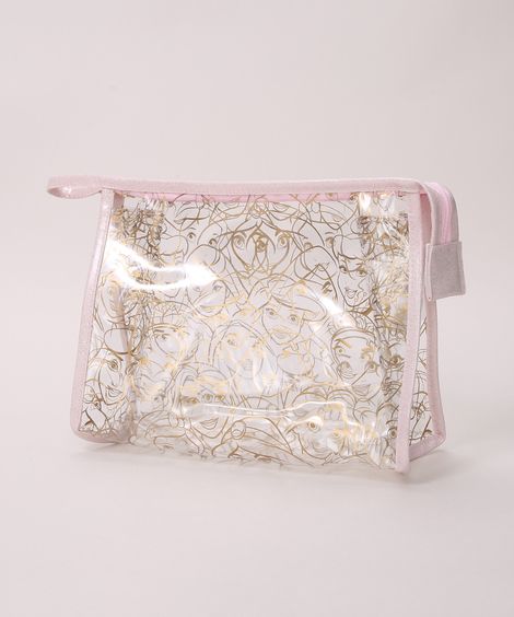 Nécessaire Feminina Princesas Rosa Claro