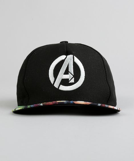 Boné Os Vingadores Preto