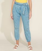 Calca-Jeans-Feminina-Jogger-Cintura-Media-com-Faixa-para-Amarrar-Azul-Claro-9971597-Azul_Claro_5