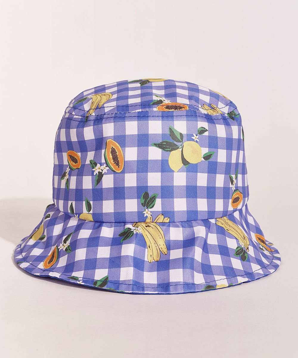 Chapéu infantil estampado, da Emi Beachwear