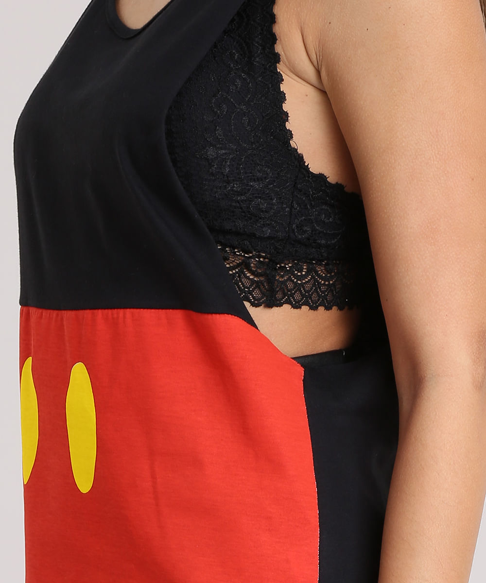 Regata Carnaval Mickey Preta