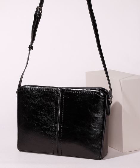 Bolsa Feminina Transversal Grande Preta