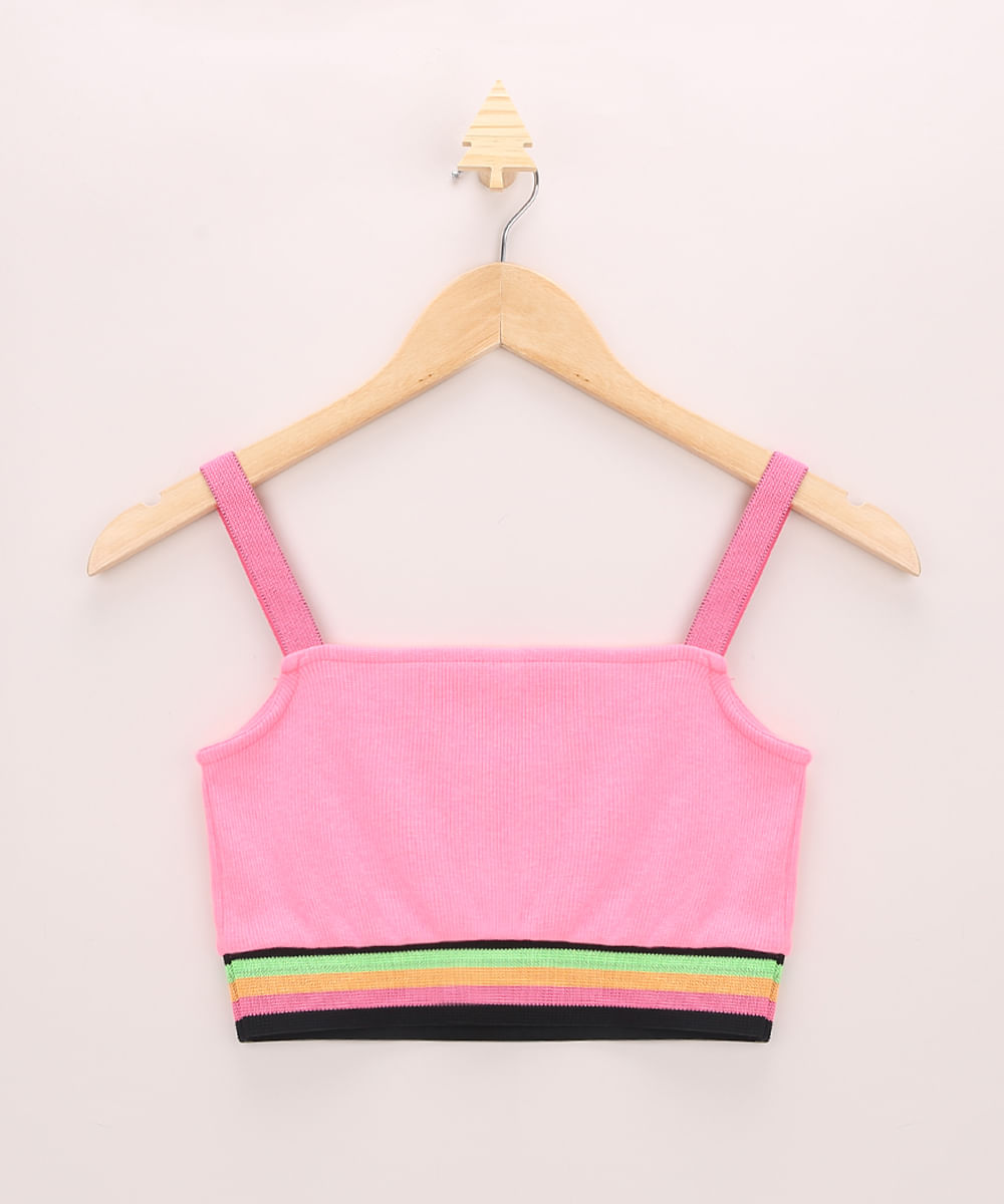 Top-Cropped-Juvenil-Canelado-Alca-Media-Decote-Reto-Rosa-Neon-9964151-Rosa_Neon_1