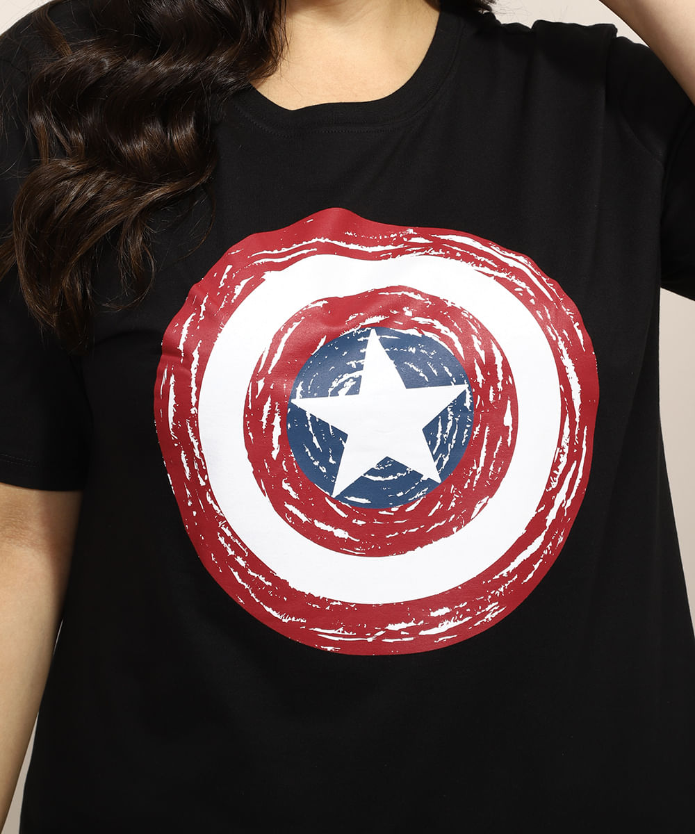 capitao america camisa feminina
