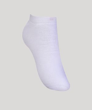 Kit de 6 Meias Masculinas Invisíveis Esportivas Ace Branco