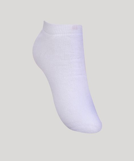 Kit de 6 Meias Masculinas Invisíveis Esportivas Branco