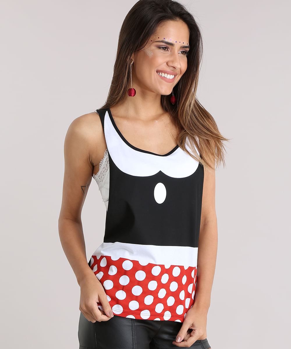 Regata Carnaval Minnie Preta