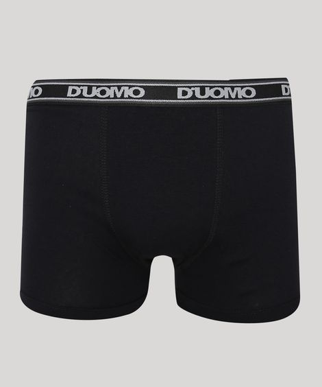 Cueca Masculina Duomo Boxer Preta