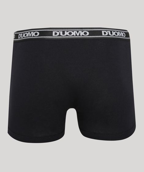 Cueca Masculina Duomo Boxer Preta