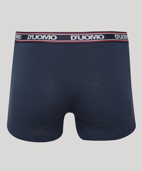 Cueca Masculina Duomo Boxer Azul Marinho