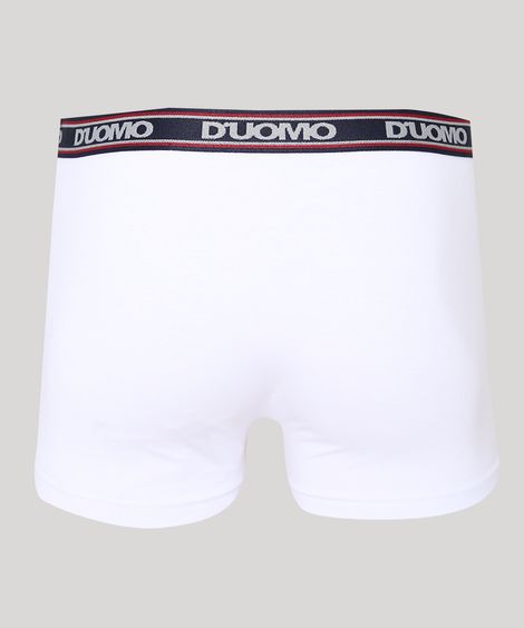 Cueca Masculina Duomo Boxer Branca