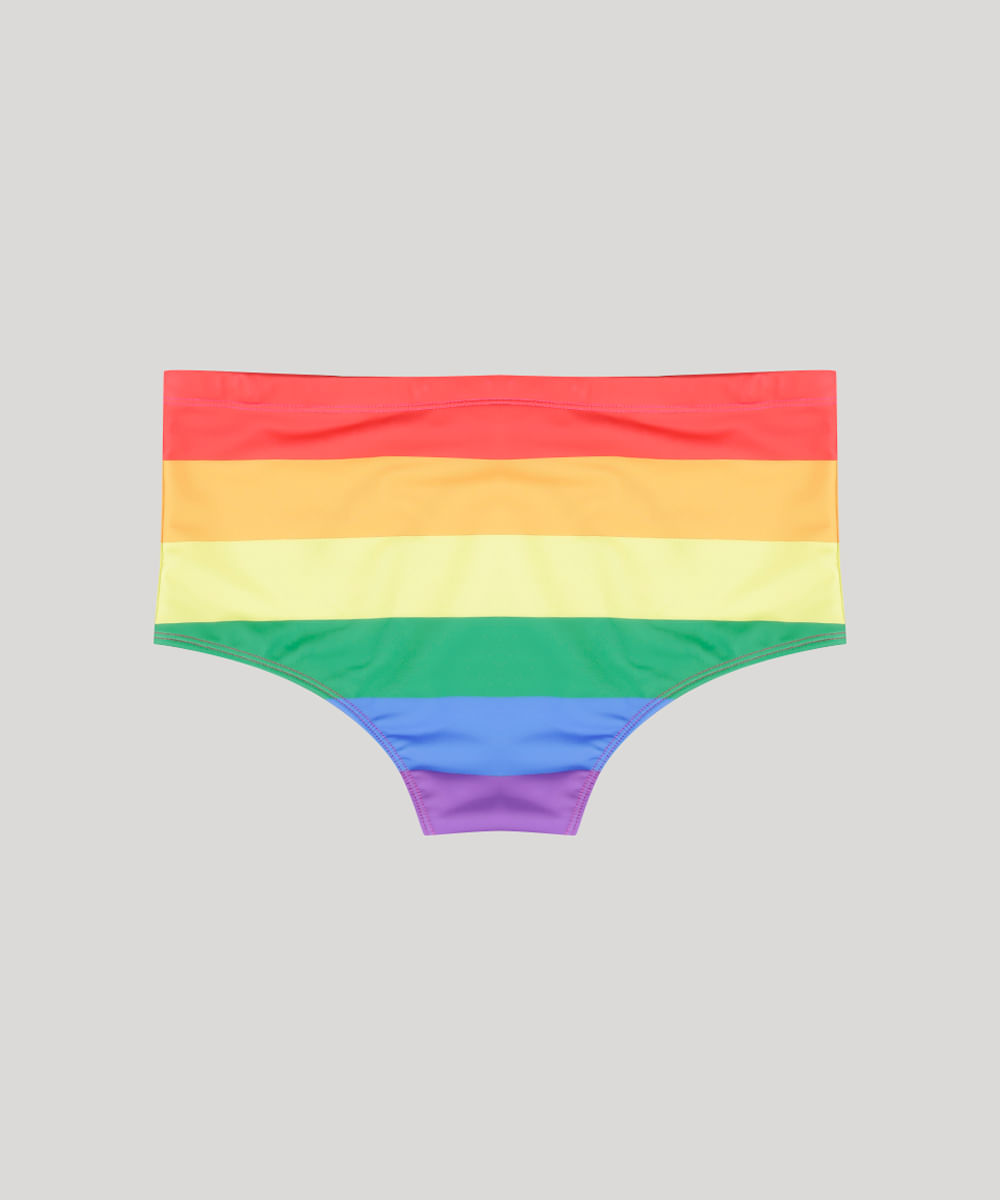 Sunga Pabllo Vittar de Carnaval Arco-Íris Multicor