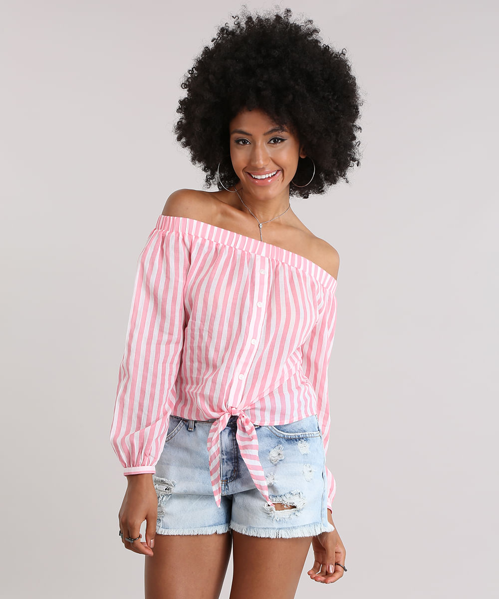 Blusa-Ombro-a-Ombro-Listrada-com-No-Rosa-8724741-Rosa_1