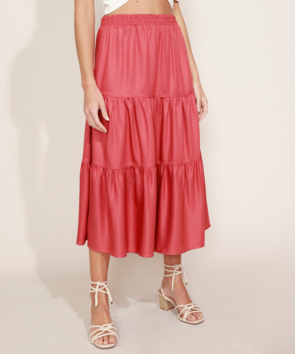 Saia-Feminina-Midi-com-Recortes-Rosa-Escuro-9974793-Rosa_Escuro_1