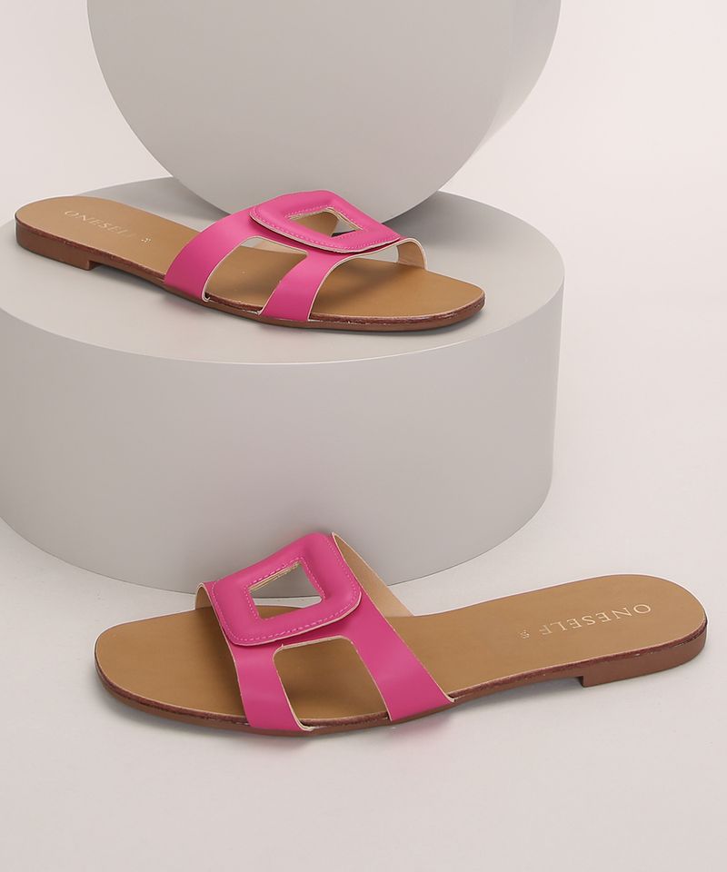 Rasteirinha-Feminina-Oneself-com-Fivela-Pink-9974885-Pink_1