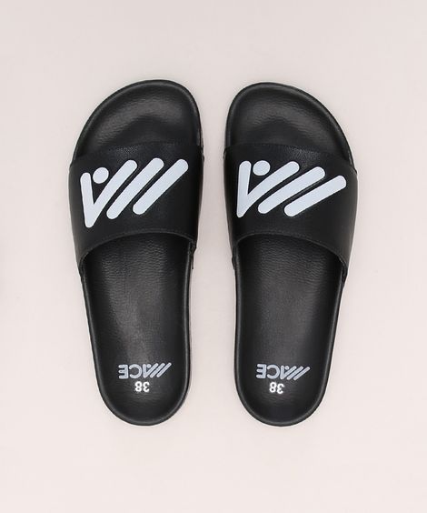 Chinelo Slide Feminino Esportivo Ace Preto