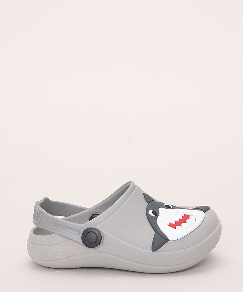 Babuche-Infantil-LueLua-Tubarao-Cinza-9974402-Cinza_2