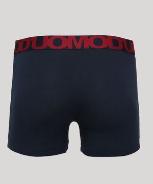 Cueca Masculina Duomo Boxer Azul Marinho