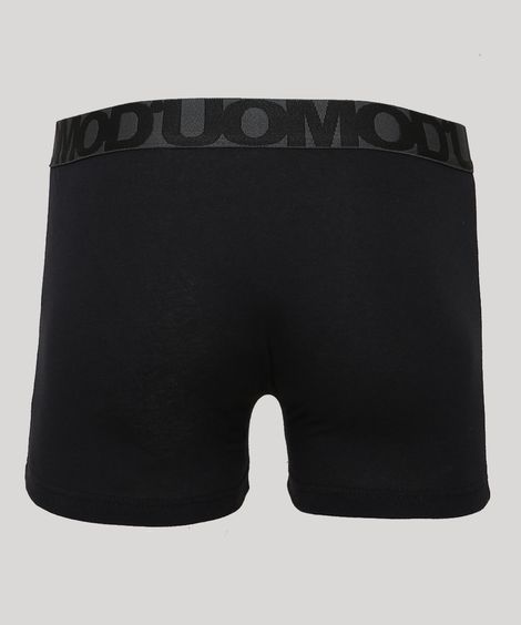 Cueca Masculina Duomo Boxer Preta