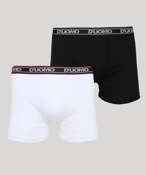 Kit de 2 Cuecas Masculino Duomo Boxer Multicor