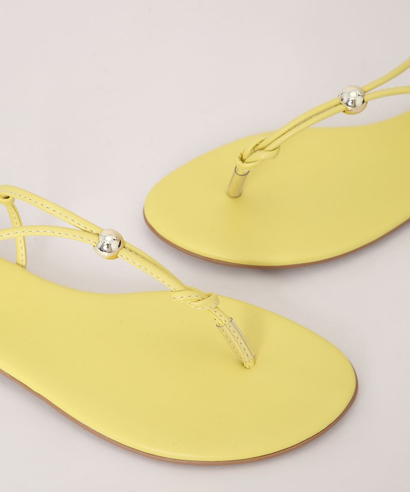Rasteirinha-Feminina-Oneself-Tiras-com-No-Amarela-9974877-Amarelo_3