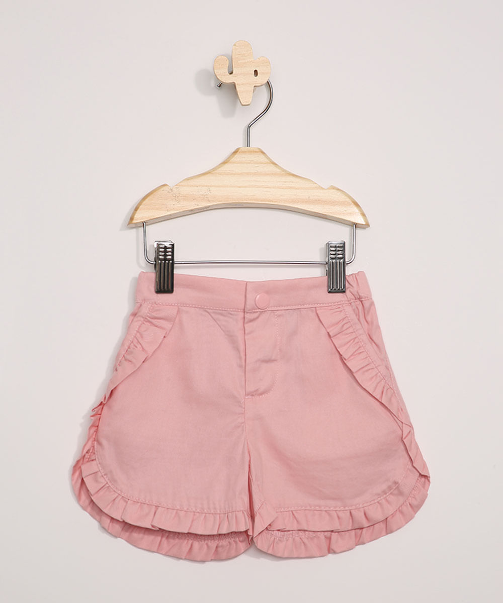 Short-de-Sarja-Infantil-com-Babados-Rosa-Claro-9948370-Rosa_Claro_1