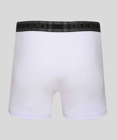 Cueca Masculina Duomo Boxer Branca