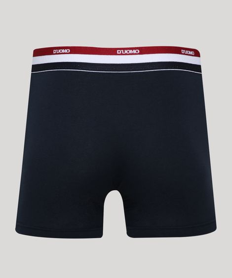 Cueca Masculina Duomo Boxer Azul Marinho