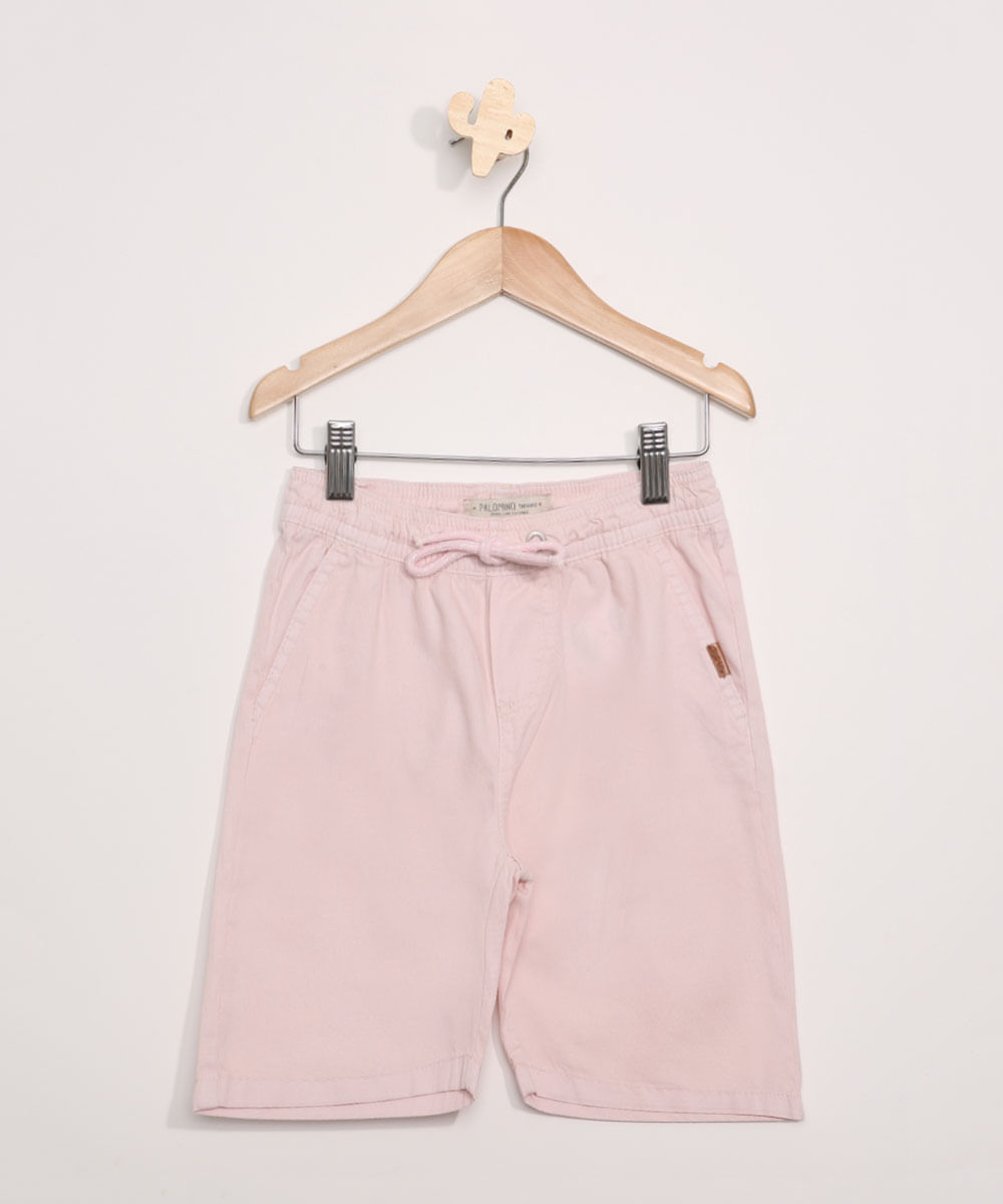 Bermuda-de-Sarja-Infantil-com-Bolsos-Rosa-Claro-9943494-Rosa_Claro_1