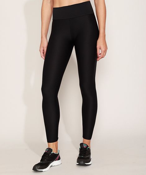 Calça Legging Feminina Esportiva Texturizada Preta