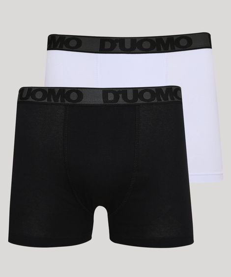 Kit de 2 Cuecas Duomo boxer Multicor