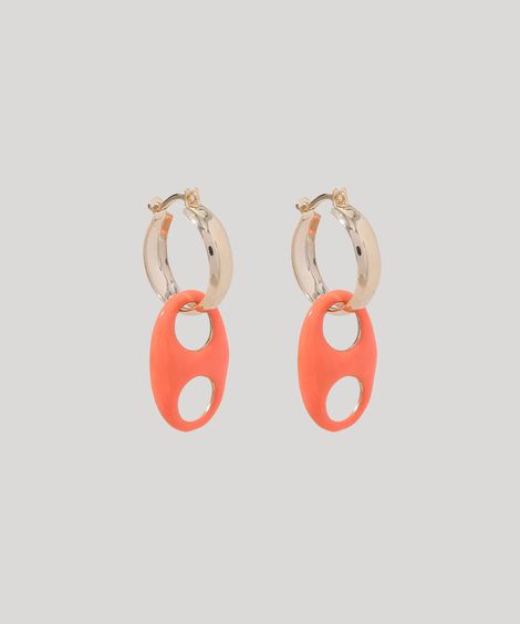 Brinco Feminino de Argola com Pingentes Dourado