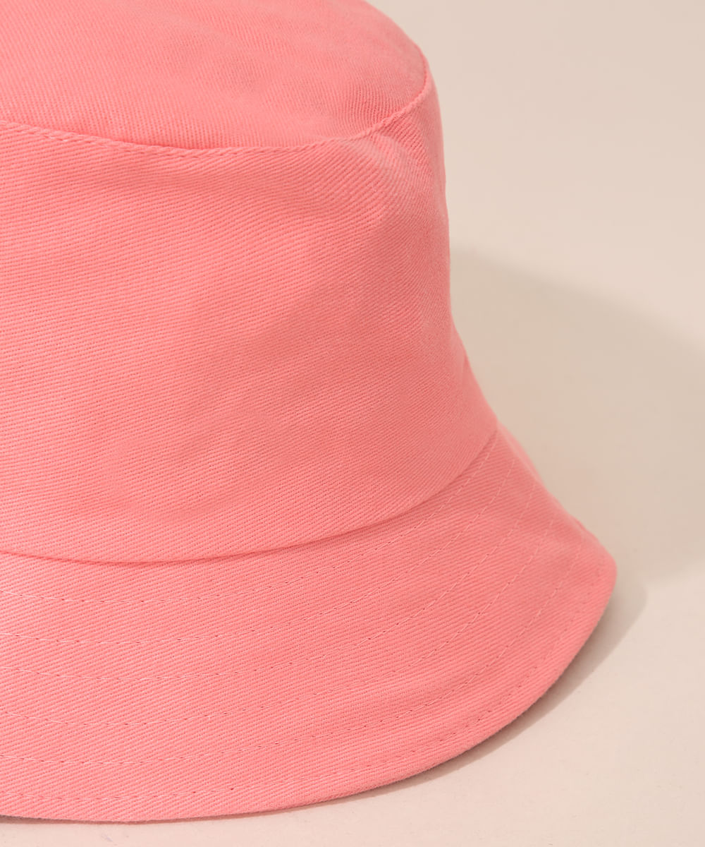 Chapéu Bucket Hat de Sarja Unissex Rosa