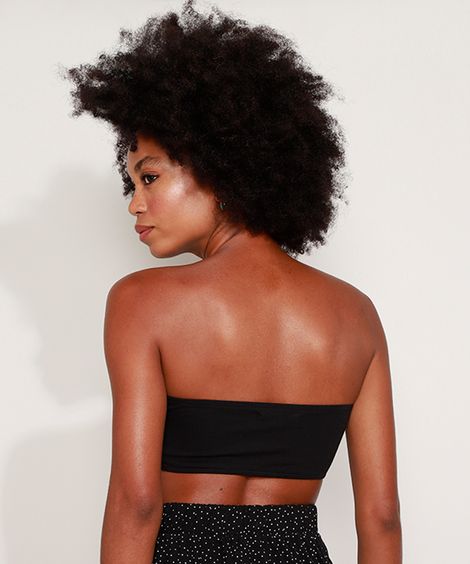 Top Faixa Feminino "Sol e Mar" Preto