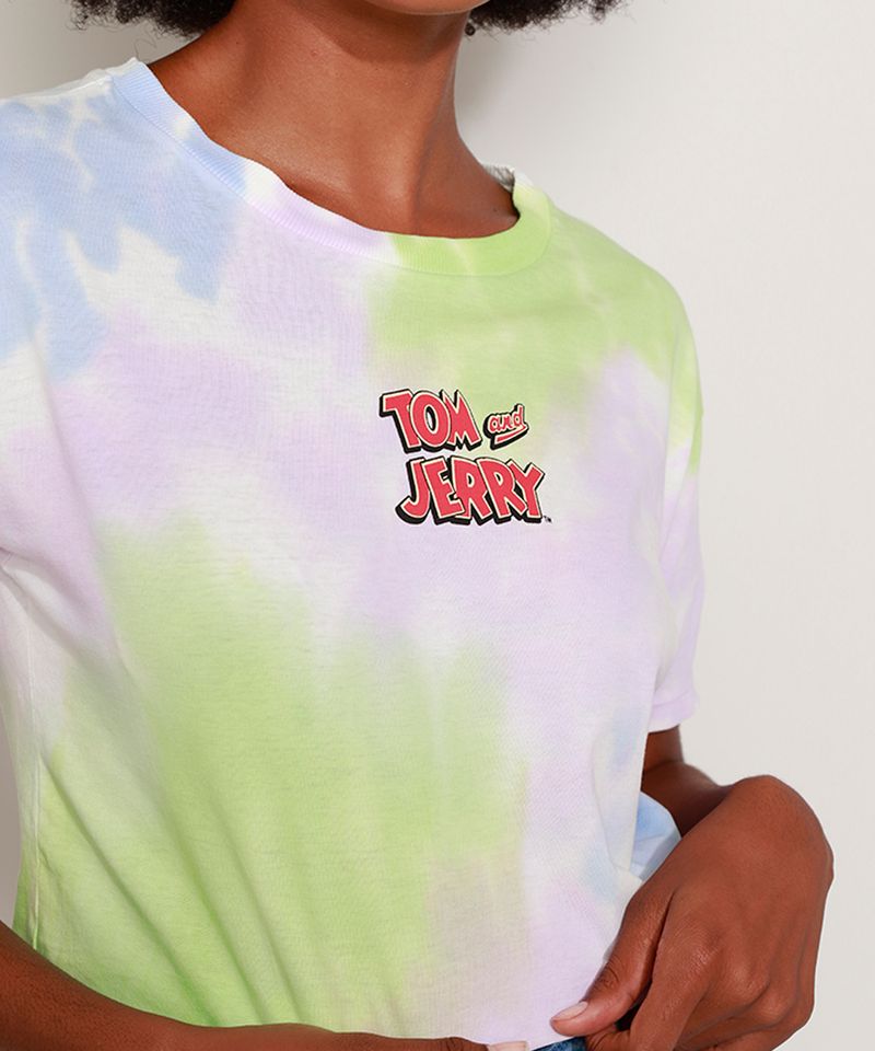 Camiseta-Feminina-Ampla-Tom-e-Jerry-Estampada-Tie-Dye-Manga-Curta-Decote-Redondo-Multicor-9960129-Multicor_2