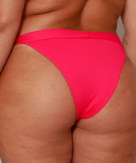 Biquíni Calcinha Plus Size Tanga com Proteção UV50+ Rosa