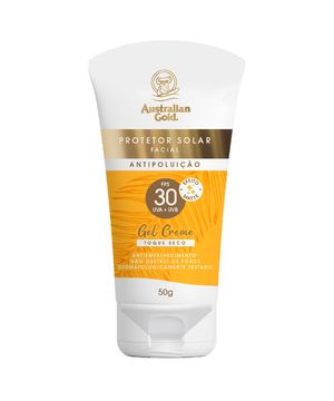 Protetor Solar Facial Australian Gold Antipoluição FPS30  Único