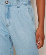 Calca-Jeans-Feminina-Jogger-Cintura-Alta-com-Bolsos-Azul-Medio-9594591-Azul_Medio_4