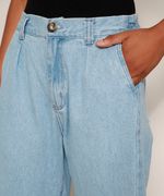 Calca-Jeans-Feminina-Jogger-Cintura-Alta-com-Bolsos-Azul-Medio-9594591-Azul_Medio_6