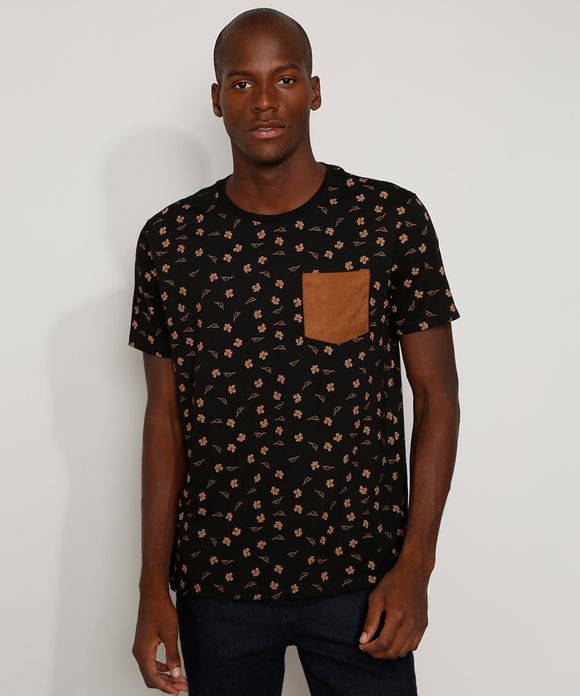 Camiseta estampada floral - Clock House