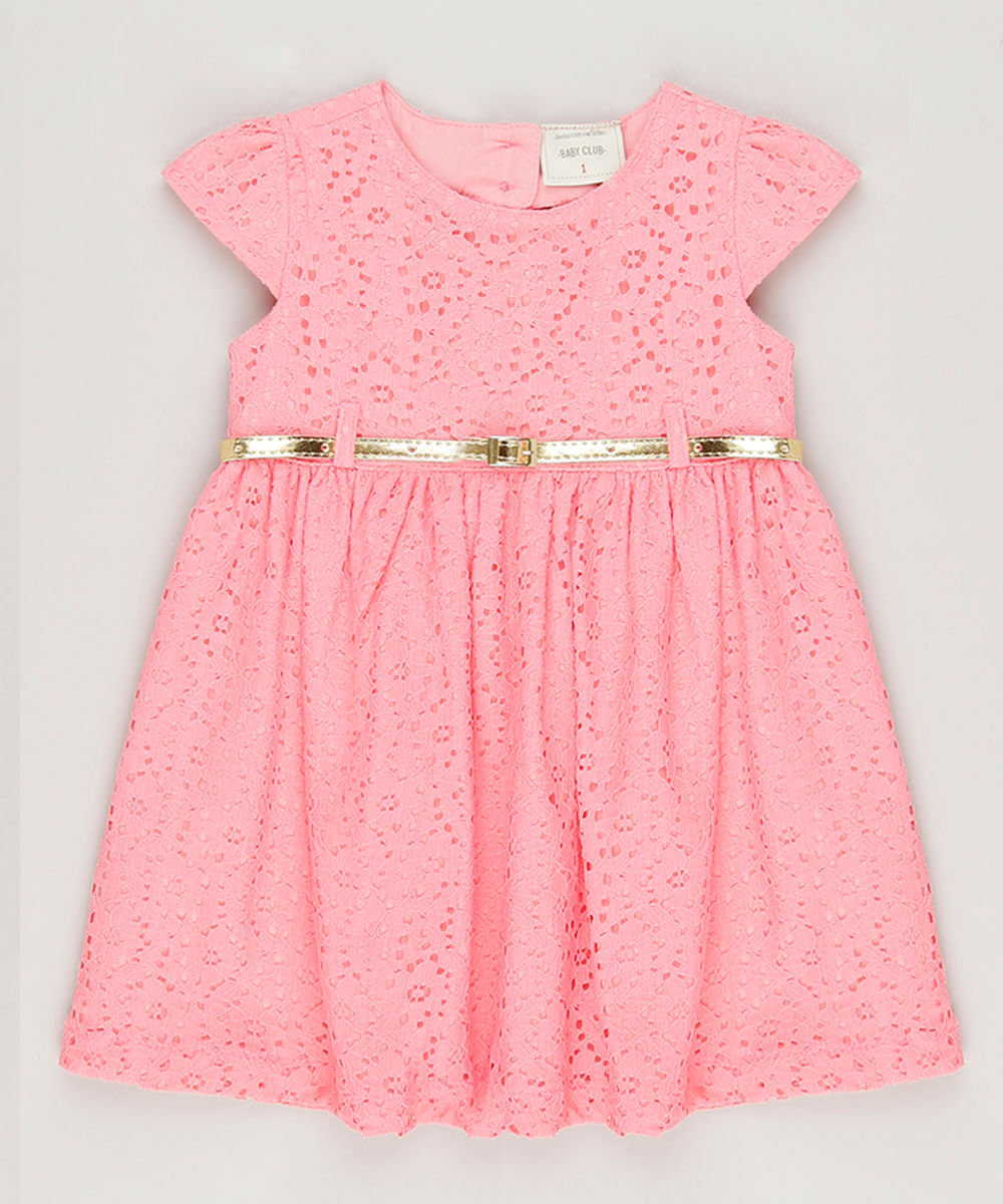 Vestido-em-Renda-com-Cinto-Metalizado-Rosa-9084225-Rosa_1