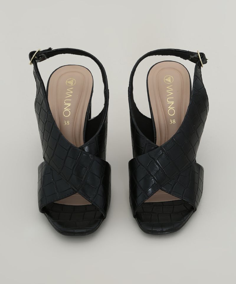 Sandalia-Feminina-Salto-Alto-Grosso-Via-Uno-Texturizada-Croco-Tiras-Cruzadas-Preta-9980395-Preto_5