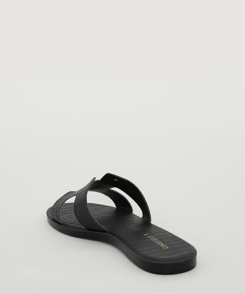Rasteirinha-Feminina-Slide-Oneself-Texturizada-Croco-com-Recortes-Preta-9983897-Preto_4