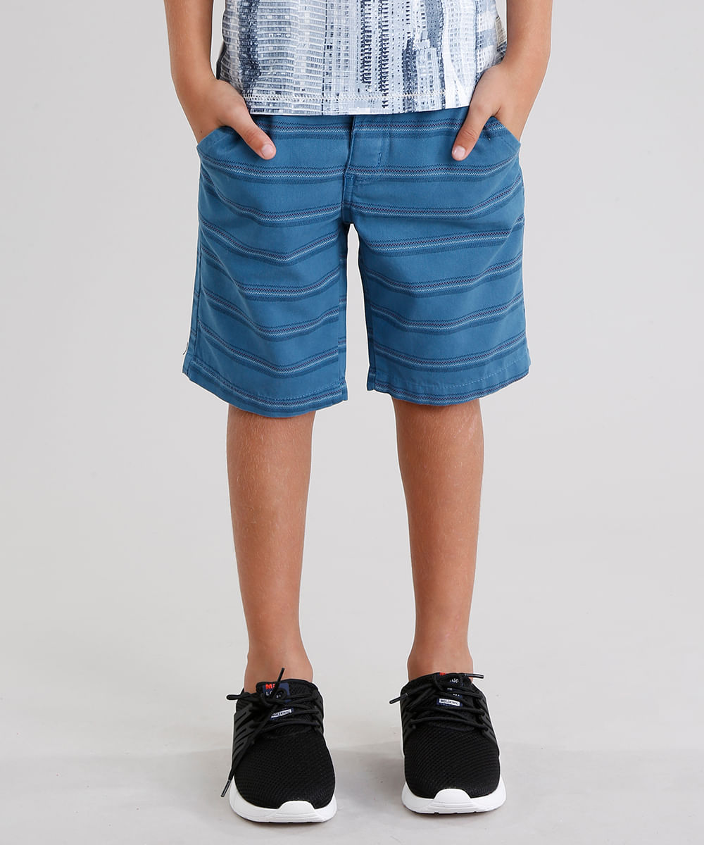 Bermuda-Infantil-Listrada-Azul-9046200-Azul_1
