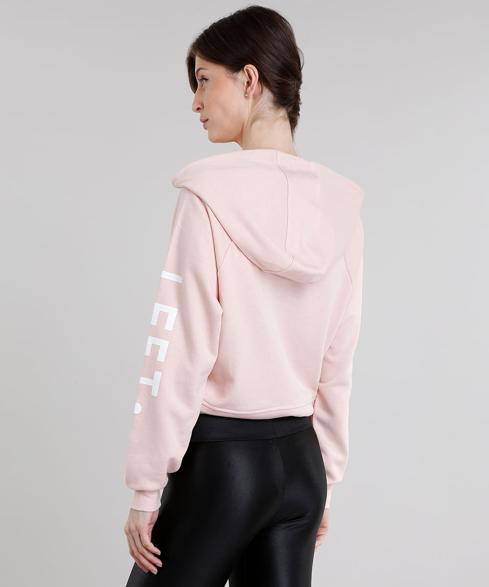 cropped zip up moletom com capuz pacsun