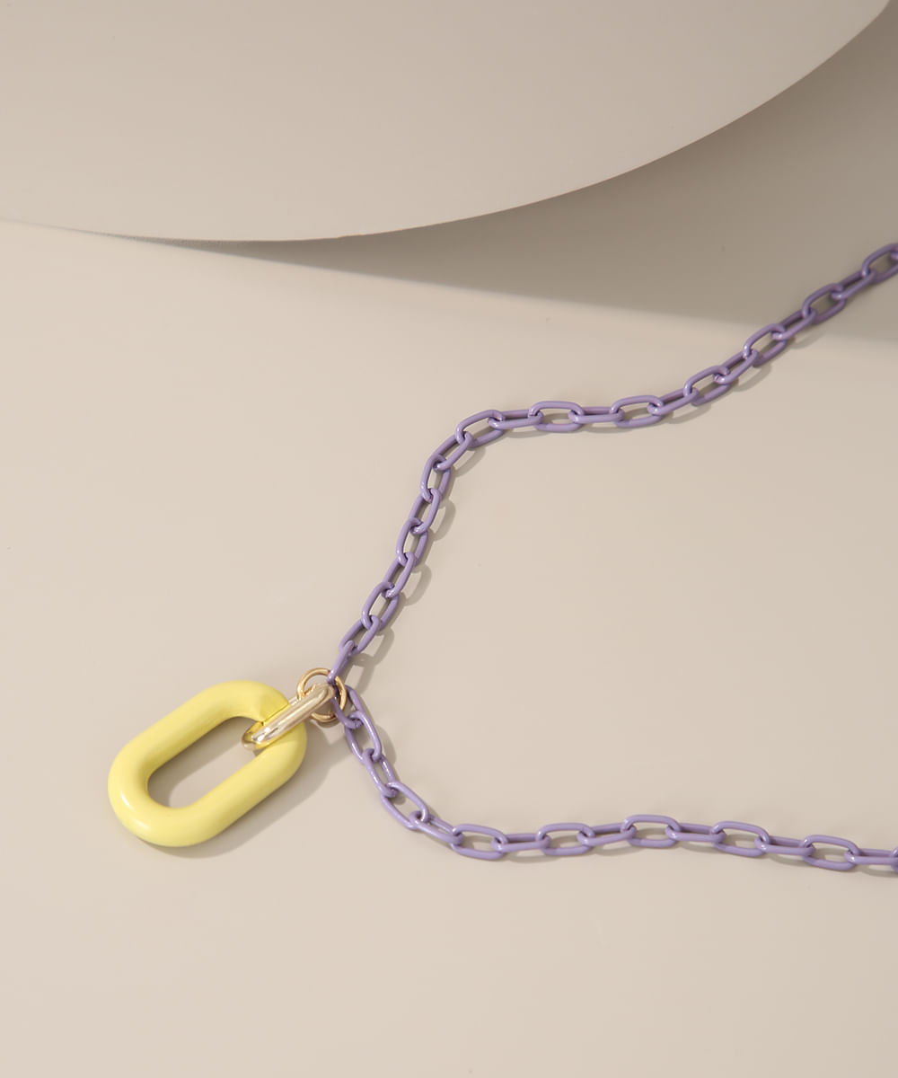 Colar-Feminino-com-Pingente-de-Elo-Roxo-9975302-Roxo_1