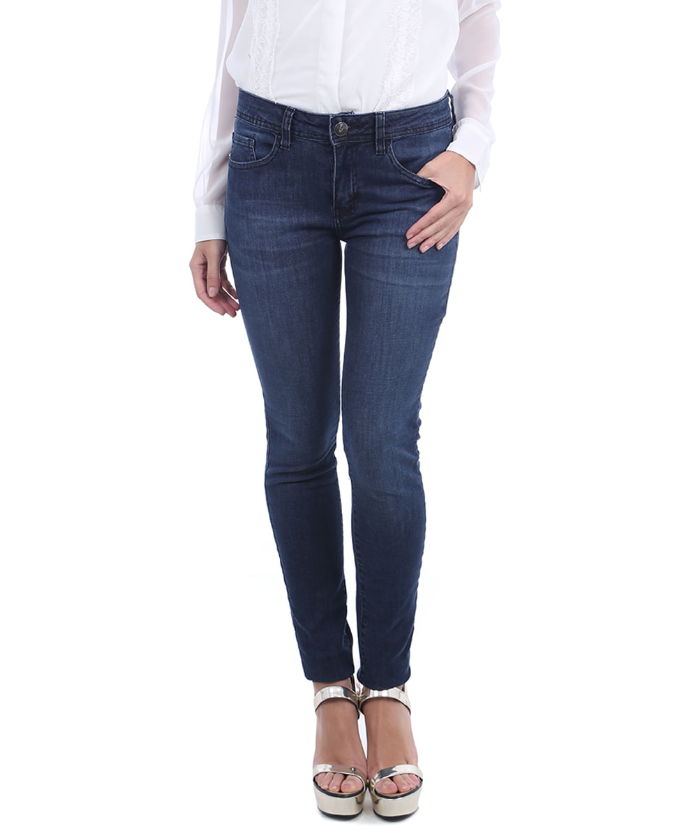 Calça Skinny NK Jeans Escuro