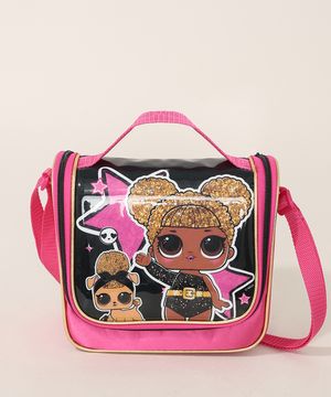 Lancheira Infantil Transversal Lol Surprise Pink