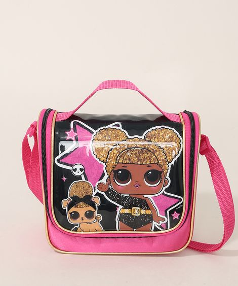Lancheira Infantil Transversal Lol Surprise Pink